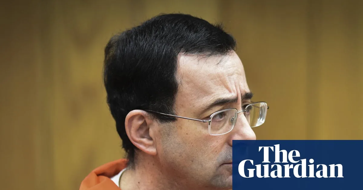 Larry Nassar, convicted former USA Gymnastics doctor, in a courtroom sketch