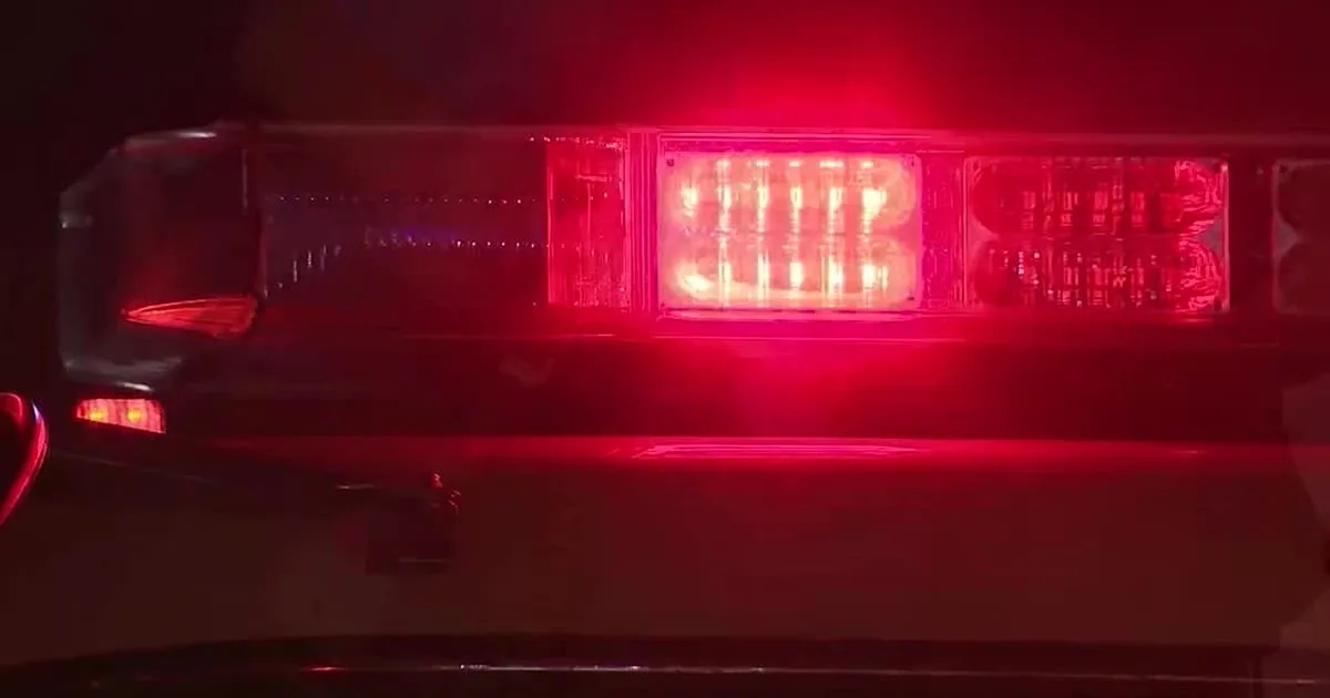 Police vehicles at a highway crash scene in Griffin, Georgia